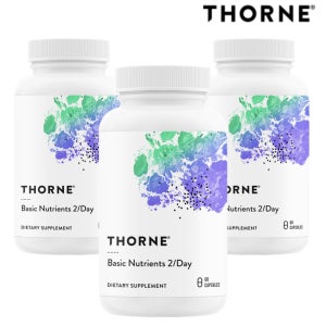 쏜리서치 멀티비타민 베이직 뉴트리언츠 2/day 투퍼데이 60캡슐 3통