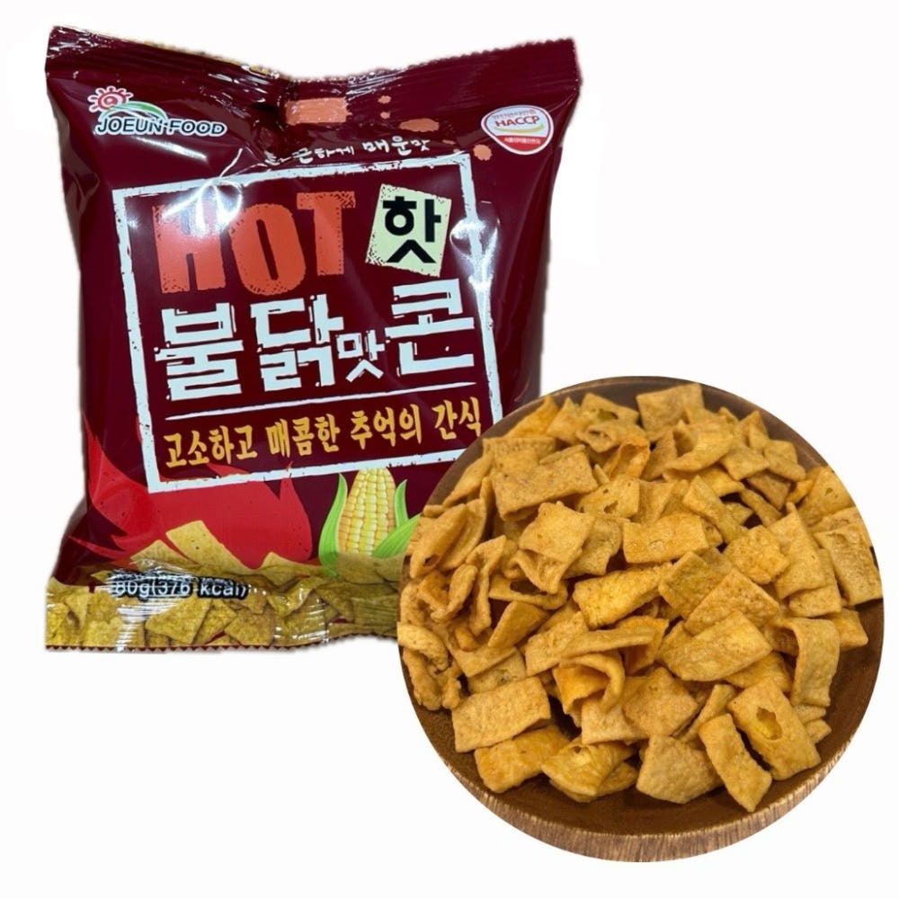 불닭맛콘 콘스낵 옥수수 국내제조 치킨맛 매콤짭잘