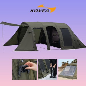 코베아 고스트 팬텀 에어 터널형 캠핑용 텐트 내장형 펌프 포함
