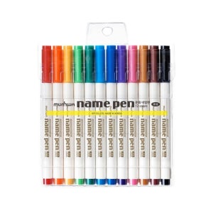 문화연필 넥스프로 네임펜 12색