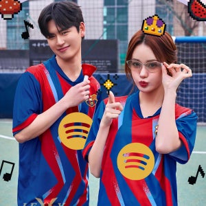 바르셀로나 포드형 755C 축구반티 스페인 축구복 4XL 스포츠 유니폼 체육대회 반티