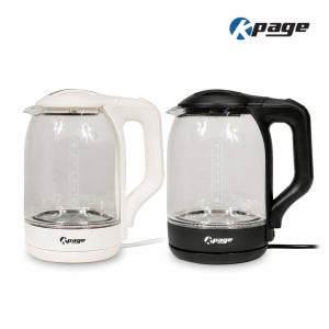 유리 전기포트 1.8L 전기주전자 LED 스테인리스 포트