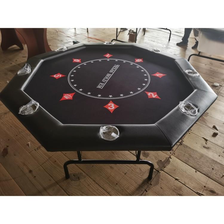 홀덤 테이블 접이식 120cm 포커 탁자 8각 카드 게임 폴딩 데스크