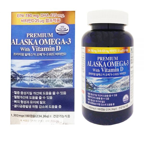 알래스카 오메가3 앤드 비타민D