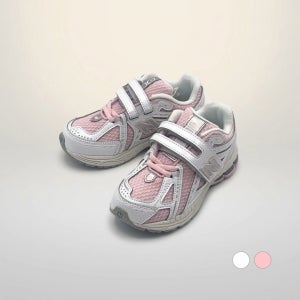 [국내매장판] 뉴발란스 키즈 1906 와이드 운동화 어린이 유치원 초등학생 벨크로 신발 화이트핑크