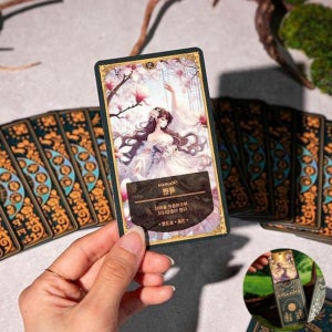 운명 운세 고민해결 꽃말 타로카드 꽃요정 캐릭터 오라클카드