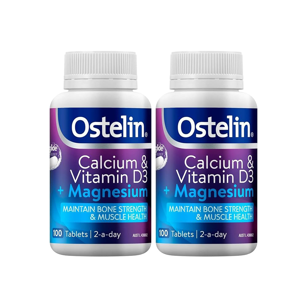 호주 <b>오스텔린</b> 칼슘 &amp; 비타민 D3 + 마그네슘 100정 2세트