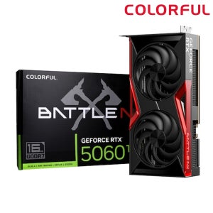 컬러풀 COLORFUL 지포스 RTX 5060 Ti BATTLE AX DUO D7 16GB 도우정보 그래픽카드 VGA