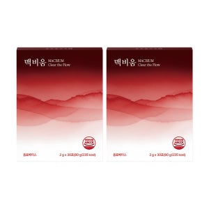 맥비움 2박스 60일분 나토균,홍국 혈압 건강 영양제
