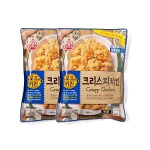 오뚜기 오즈키친 크리스피치킨_냉동 캠핑음식 간편식 편의점 에어프라이 500g 2개 1세트