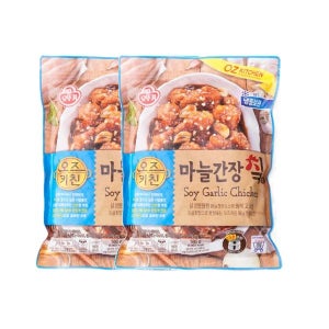오뚜기 오즈키친 마늘간장치킨_냉동 캠핑음식 간편식 편의점 에어프라이 580g 2개