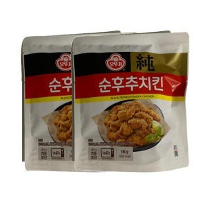 오뚜기 순후추치킨_냉동 캠핑음식 간편식 편의점 에어프라이 180g 2개 1세트