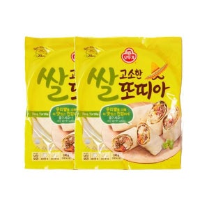오뚜기 고소한 쌀 또띠아_냉동 캠핑음식 간편식 편의점 에어프라이 240g 2개 1세트