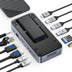 오리코 M2P11 M.2 NVMe SSD 도킹 스테이션 11in1 USB-C 허브