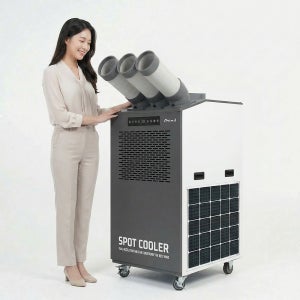 이동식 에어컨 코끼리 산업용 3구 신일 SMA-PC7300G 그레이