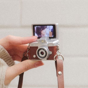 디얼 셀피모드 초미니 키링캠 빈티지 디카 미니 카메라