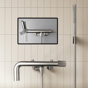 비반트 SUS304 무광 니켈 사틴 수전 욕실 샤워 욕조 수전 수도꼭지 RB600