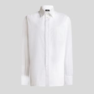 [라이브 단독] 에트로 백 실크 인서트 면 셔츠 WRIA0034AKG74X0882
