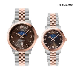 본사AS 페라가모 커플시계 SFMN00622 SFMO00622 메탈시계 DUO MOONPHASE