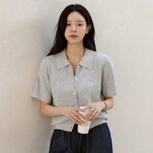 [프렌치시크] 노벨리 팬던트 카라 니트 가디건_F6S254CA