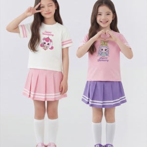 아동원피스 캐치티니핑 프린세스 하츄핑 다이아나핑 플리츠 테니스 반팔티 스커트 여름 아동