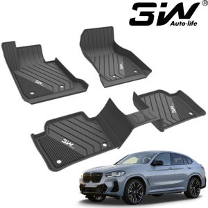 BMW X4 매트 3W 에코라이너 TPE 3D 카매트 1+2열 G02, 18.10-현재