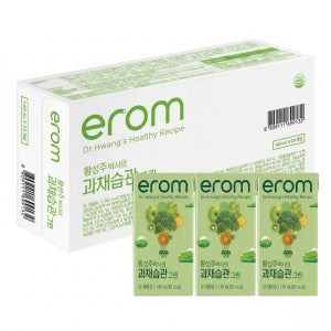 하루 한팩 중년 활력 5색 영양 과채습관 그린 24팩 중년 활력 독소배출 건강 주스