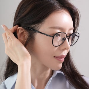 샤넬 파일럿 메탈 안경 블랙 CH2224Q A75328 C126 명품 남여공용