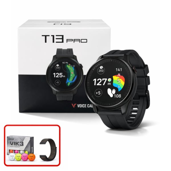 보이스캐디 T13 PRO 프로 GPS 시계형 골프거리측정기+볼빅 VIK3 골프공 1더즌