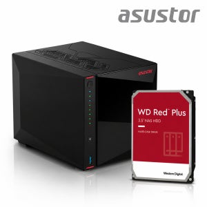 ASUSTOR 님버스토어 AS5404T 12TB WD Red Plus 4테라x3