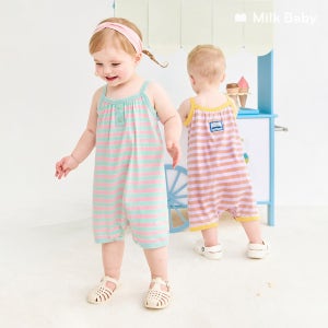 [밀크베이비] 꿀벌롬퍼유아점프수트아기우주복