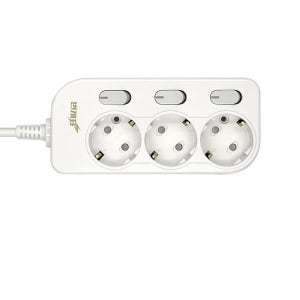 번개표 절전형 개별 스위치 멀티탭 3구 WI-MC31633