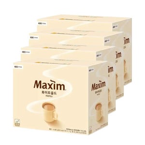 맥심 화이트 골드 커피믹스 400T 4박스 (1600T)