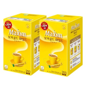 맥심 모카골드 마일드 커피믹스 200T 2박스 (400T)