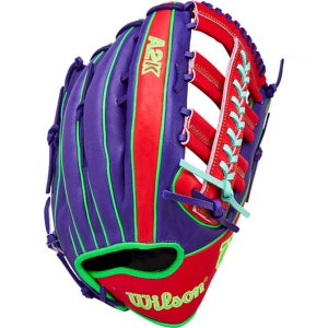윌슨 26 A2K 1810 스프링 WBW1041511275 외야글러브 (퍼플/레드/네온그린)