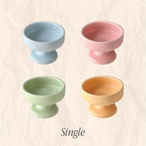 에디꽁트 항균 세라믹 강아지 밥그릇 고양이 식기 도자기 물그릇 단품