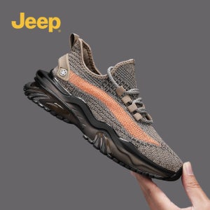 jeep 지프 통기성 플라이니트 스포츠화 남성용 부드러운 밑창 경량 캐주얼화