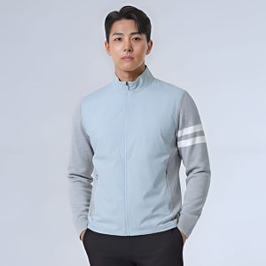 에포크 헤리티지 남성 에센셜 스트라이프 골프 윈드 니트 자켓 EHFJK01