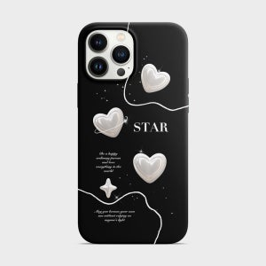 아이폰12프로 하트 리본 체리 케이스 예쁜 디자인1번