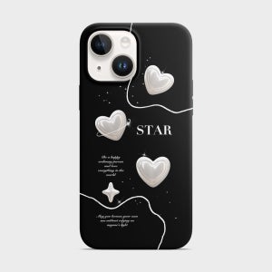 아이폰15 하트 리본 체리 케이스 예쁜 디자인1번