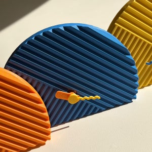 오브어스 하프팝 저소음 탁상시계 인테리어소품 오브제