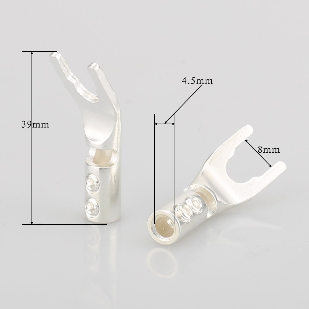 도금 솔리드 스페이드 케이블 커넥터 스피커 구리 <b>Copper</b> Plated