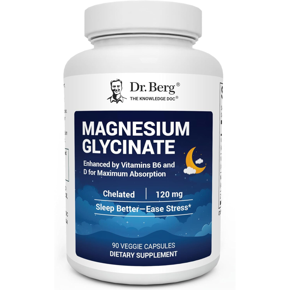 Dr. Berg 글리신산 <b>마그네슘 120mg</b> 베지캡슐 90정 Mg 글리시네이트