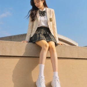 MK SOCKS 10켤레 세트 여성 9색 무지 국산 다리가 길고 가늘게 롱중목 코마사 양말