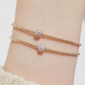 14k 18k 데일리 골드 팔찌 큐빅 체인팔찌 여자친구 선물