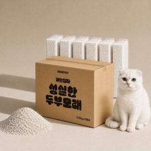 인디펫 두부모래 성실한 고양이모래 가는입자 2.5kg X 6개 라벤더향, 15kg, 1개