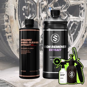 더클래스 고농축 휠 타이어 세정&철분 제거 세트(다이나믹 휠 클리너 익스트렉트S 500ml + 아이언 리무버 익스트렉트 1L)