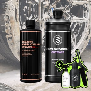 더클래스 고농축 휠 타이어 세정&철분 제거 세트(다이나믹 휠 클리너 익스트렉트S 500ml + 아이언 리무버 익스트렉트 1L)