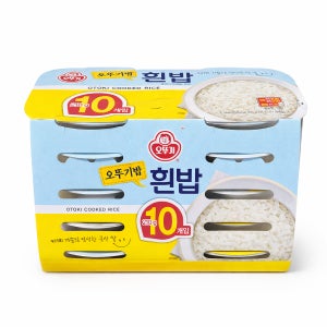 오뚜기밥 흰밥 즉석밥 백미 간편식 210g, 10개