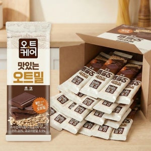 오트케어 맛있는 오트밀 초코 50g 20개 쉐이크 식사대용 아침선식 귀리쉐이크 포만감